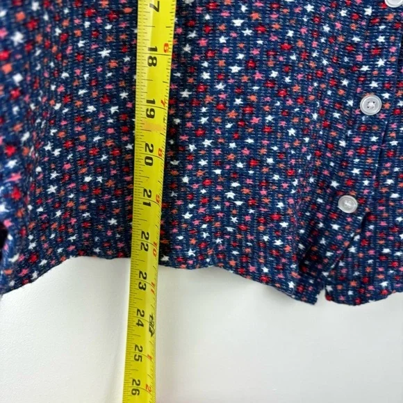 Loft Lou & Grey Women’s Patriotic Stars 4th of July Tank Top Button Down Small - Picture 7 of 9